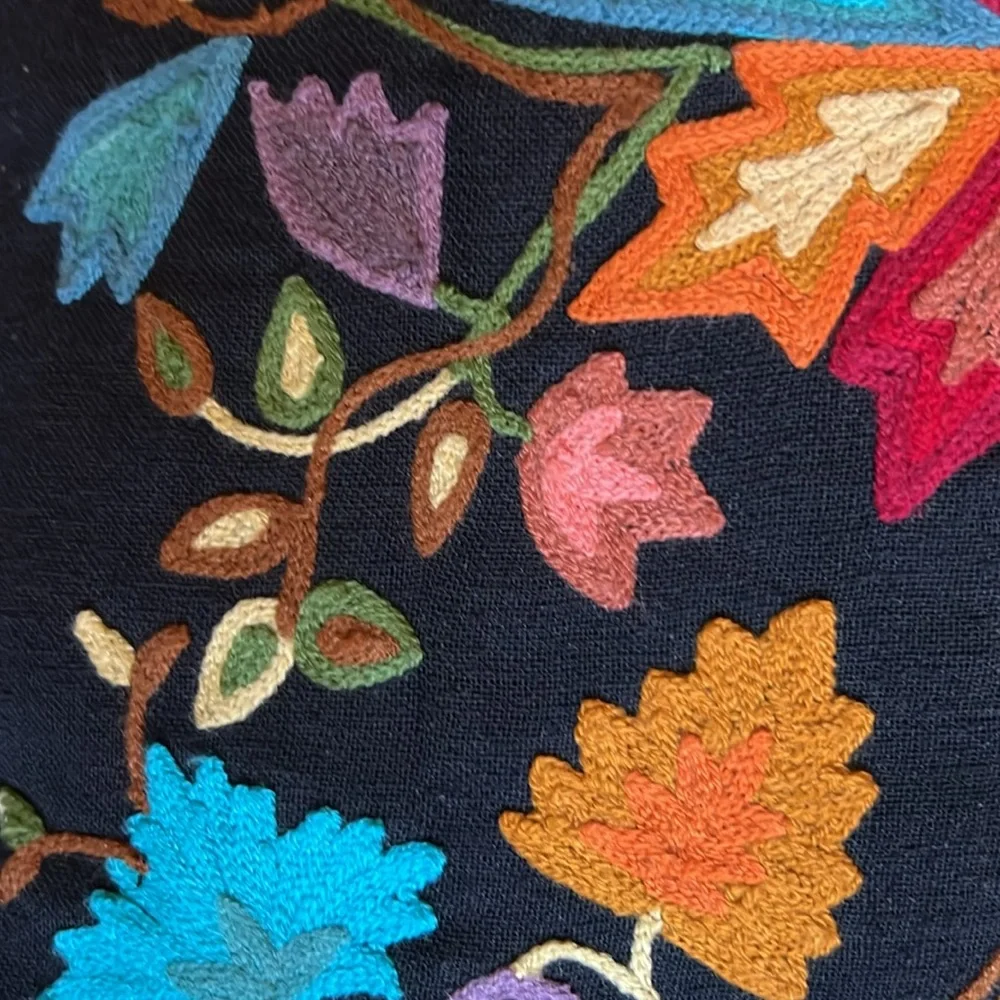 Pier 1 Embroidered 16” Pillow